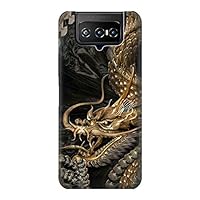 R0426 Gold Dragon Case Cover for ASUS ZenFone 7 Pro