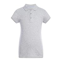 Tommy Hilfiger Short Sleeve Interlock Girls Fit Polo Shirt, Kids School Uniform Clothes