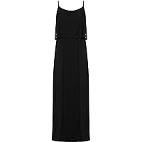 Strappy Casual Long Maxi Dress - Sleeveless Floral Lace Ladies Summer Racerback Dresses for Woman (US 10-24)