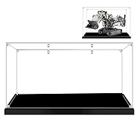 Acrylic Display Case for Lego 42100 Dustproof Clear Display Box Showcase for (Liebherr R 9800 Excavator) (Building Block Model is NOT Included !) (3MM)