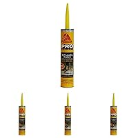 Sikaflex Self Leveling Sealant, Gray, Polyurethane with an Accelerated Curing Capacity for Sealing Horizontal Expansion Joints in Concrete, 10.1 fl. oz Cartridge (Pack of 4)