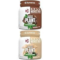 Dymatize Bundle Deal Vegan Plant Protein Powder in Chocolate & Vanilla Flavors, 15 Servings per Tub.