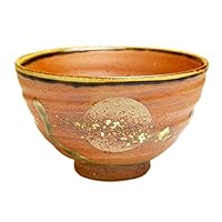 有田焼やきもの市場 Japanese Rice Bowl 5 inches in Diameter Ceramic Pottery Made in Japan Arita Imari ware Kasumi Brown large