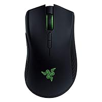 Mamba Wireless, Wired/Wireless Gaming Mouse with True 16,000 DPI 5 Generation Optical Sensor, 50 Hour Battery Life, Powered by Razer Chroma