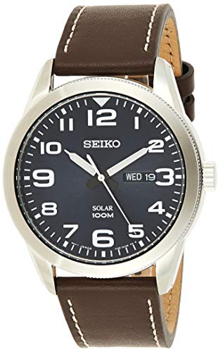 Mua Seiko Solar Men's SNE477P1 Solar Watch, black / silver, Bracelet Type  trên Amazon Nhật chính hãng 2023 | Fado