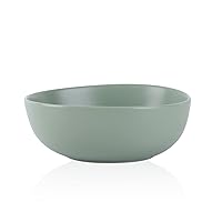 Stone Lain Delilah 6-inch Bowl 6-Piece Dish Set, Porcelain, Honeydew