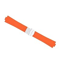 Ewatchparts 23-24mm Soft Rubber Diver Strap Band Ribbed Compatible with Oris Tt1/Tt2 F1 Watch 10mm-11mm