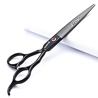 6/7 Inch Professional 440C Hair Cutting Scissor Salon Hairdressing Thinning Shears Perfect for Barber and Home Use (7 in cut)