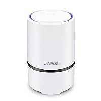 JINPUS Air Purifier Small Portable Air Cleaner for Bedroom with HEPA Filter, Upgraded Low Noise Home Air Purifiers GL-2103 (Powered by 4.9ft USB Cable, No Adapter)