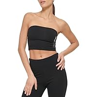 DKNY Women's Sport Sleeveless Tube Logo Top