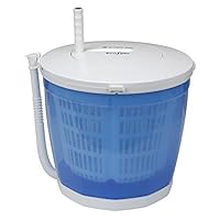 EcoSpin, Portable Hand Cranked Manual Clothes Non-Electric Washing Machine and Spin Dryer, Counter Top Washer/Dryer for Camping, Apartments, RV's, or Delicates