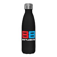 Battlebots BB Logo 17 oz Stainless Steel Water Bottle, 17 Ounce, Multicolored
