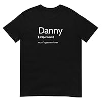 Danny World's Greatest Lover Short-Sleeve Men's T-Shirt, Romantic Gift for Danny