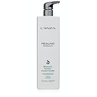 L’ANZA Healing Strength Manuka Honey Conditioner - Strengthens, Protects and Restores Weak, Fragile, and Aged Hair, Rich with Keratin Protein, Healing Oils, and Vitamin C