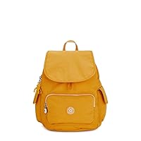 Kipling Women's City Pack Small Backpack, Lightweight Versatile Daypack, Rapid Yellow, 10.75''L x 13.25''H x 7.5''D