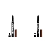 NYX PROFESSIONAL MAKEUP Lip Lingerie Push-Up Long Lasting Plumping Lipstick - After Hours (Warm Brown Nude) (Pack of 2)