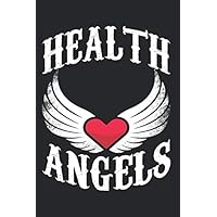 Health Angels: Notebook For Human Health Nurse Doctor Paramedic Notes Journal Diary Planner (Ruled Paper, 120 Lined Pages, 6