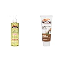 Palmer's Cocoa Butter Cleansing Facial Oil, Coconut Sugar Facial Scrub Exfoliator & Coconut Oil Formula Skin Care Collection