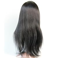 Hand Made Human Hair Remy 100% Brazilian Virgin #1 Yaki Straight (16