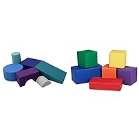 Factory Direct Partners SoftScape Playtime Climb and Block Playset Bundle (6 Pieces) - Purple/Assorted