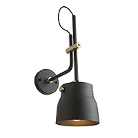 Artcraft Lighting AC11367VB Restoration One Light Wall Sconce from Euro Industrial Collection in Black Finish, 6.25 inches