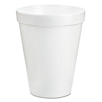 DART Container DCC8J8CT 8 oz Insulated Foam Drinking Cups44; White -1000 Count
