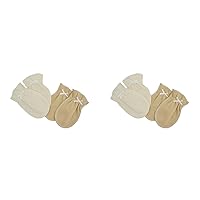 TL Care Newborn Mittens Made with Organic Cotton - 2 Pairs (Pack of 2)