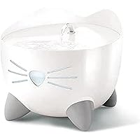 Catit PIXI Drinking Fountain – Cat Water Fountain with Triple Filter and Ergonomic Drinking Options, White