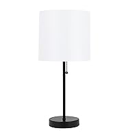 Catalina Lighting 17842-031 Modern Accent Table Lamp, Desk Lamp for Office, Dorm, or Bedroom, Reading Light Nightstand Lamp, LED Bulb NOT Included, 19