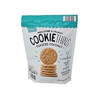 Wholesome and Crunchy Cookie Thins Toasted Coconut Pack of 2
