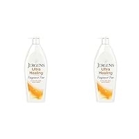 Jergens Hand and Body Lotion, Ultra Healing Dry Skin Moisturizer, Fragrance Free Lotion, Sensitive Skin Lotion, 21 Oz (Pack of 2)