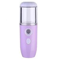 1pc Hydrating Instrument Cold Steamer Hand Held Steamer Skin Face Humidifier for Facial Sauna Spa Steamer Portable Facial Mister Face Sprayer Mist Spray Machine Cosmetic Abs Purple