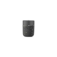 W&P Porter Ceramic Mug w/ Protective Silicone Sleeve, Terrazzo Charcoal 12 Ounces | On-the-Go | Reusable Cup for Coffee or Tea | Portable | Dishwasher Safe