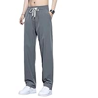 Summer Thin Loose Classic Straight Tube Casual Pants for Men - Ice Silk Drop Western Sports Trousers