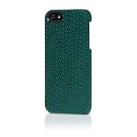 Alcantara Case for iPhone 5 - Green/Black Dots