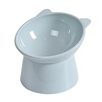Tilted Raised Posture for Cat Food Bowl Neck for Protection Anti Vomiting 45 Degree Elevated Slanted Stand Bowls for Cat Tilted Bowl-Bowl Diameter Approx.13.7cm/5.39in
