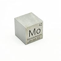 Molybdenum Cube Mo 99.95% Element Cube Pure 25.4mm Moly Density Cube for Element Collection Periodic Table Hunter, and More (1