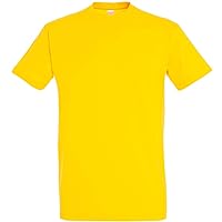 SOLS Mens Imperial Heavyweight Short Sleeve T-Shirt (XXL) (Gold)