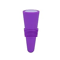 Custom 10 Pcs Wine Stoppers Soft Silicone Bottle Stopper Keeping Wine Champagne Fresh Assorted Colors-Purple