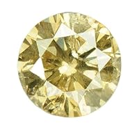 0.24 cts. CERTIFIED Round Fancy Golden Brown Color Loose Natural Diamond 21015 by IndiGems