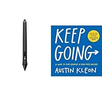 Wacom INTUOS4/CINTIQ21 Grip Pen Black + Keep Going Paperback Book