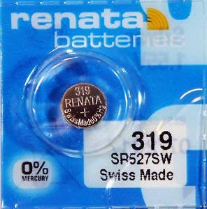 Renata Batteries 319/SR527SW Button Cell Watch Battery (5 Pack)