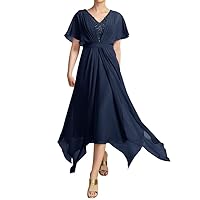 Lace Applique Mother of The Bride Dresses with Sleeves Long Chiffon Formal Dress