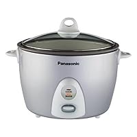Panasonic 5 Cup (Uncooked) Rice Cooker with Pre-Programmed Cooking Options  for Brown Rice, White Rice, and Porridge or Soup - 1.0 Liter - SR-CN108