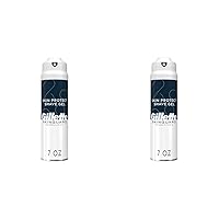Gillette SkinGuard Shave Gel for Men, 7 oz Skin Protect Shave Gel with Shea Butter and Vitamin E (Pack of 2)