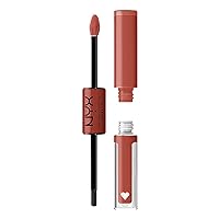 NYX PROFESSIONAL MAKEUP Shine Loud, Long-Lasting Liquid Lipstick with Clear Lip Gloss - Life Goals (Peach Nude)