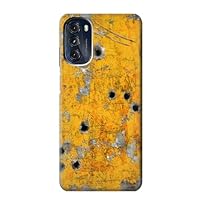 R3528 Bullet Rusting Yellow Metal Case Cover for Motorola Moto G 5G (2023)