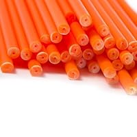 x5,000 190mm x 4.5mm Orange Plastic Lollipop Sticks Bulk Wholesale by Loypack