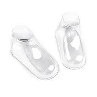 10 Pairs Plastic Baby Feet Display, Clear Baby Sock Holders Toddler Socks Shoes Supports Shaper Small Booties Crochet Shoes Socks Showcase for Store, Home