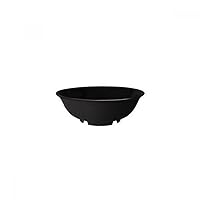 G.E.T. M-810-BK Round Melamine Cereal Bowl, 24 Ounces, Black (Set of 12)